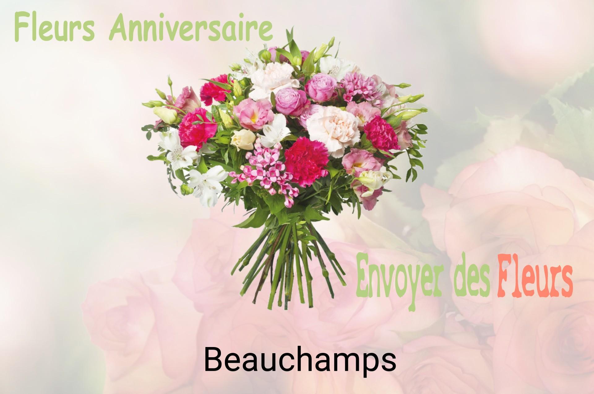 Bouquet de fleurs d’anniversaire livré à Beauchamps
